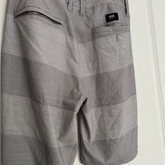 VANS men’s grey stripe board shorts swim trunks size XS 29 - Picture 3 of 4